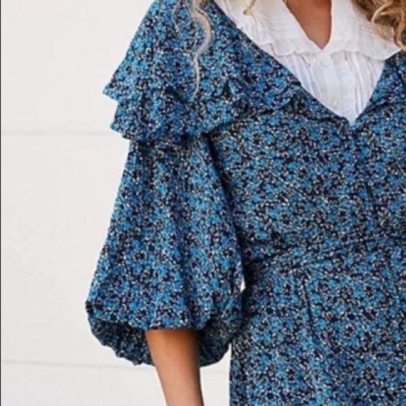 NWT Free People Float On A Sunbeam Midi Dress - Picture 3 of 4